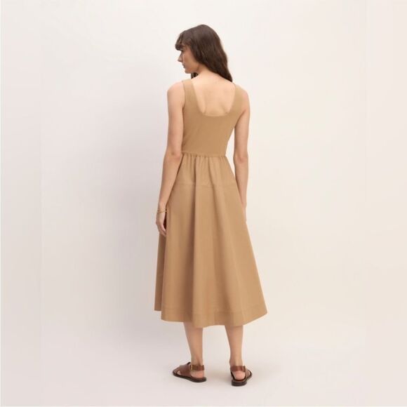 NWOT Everlane The Supima® Jersey Riviera Dress in Tiger’s Eye Size XS - Picture 2 of 13